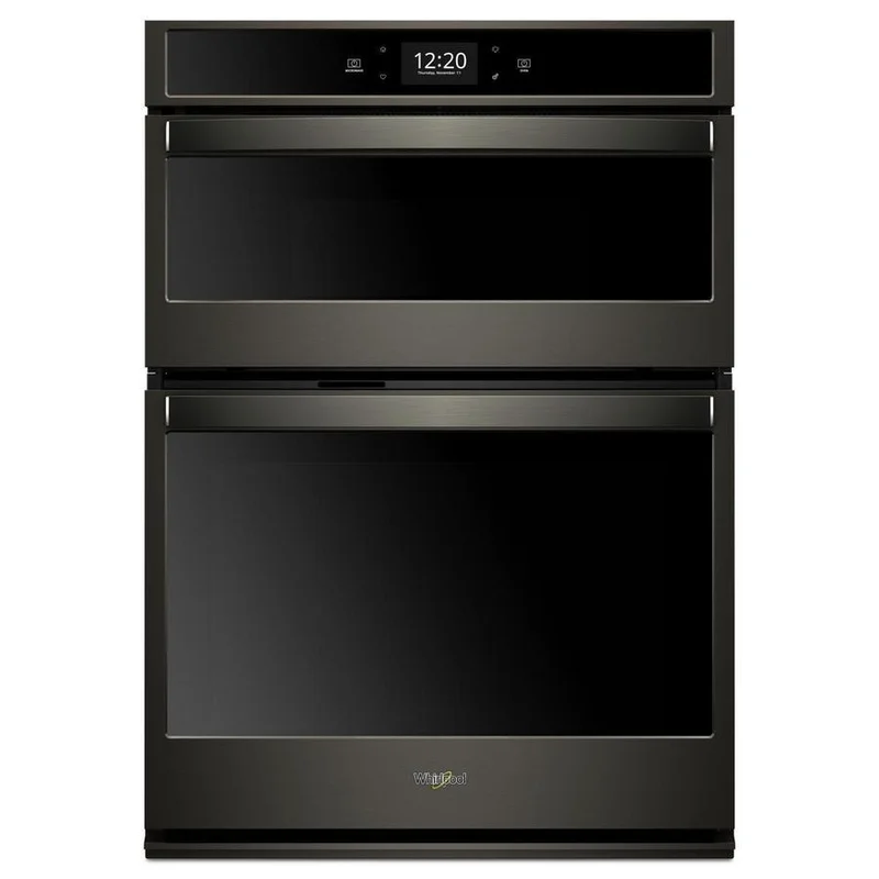 Whirlpool - 6.4 cu. ft Combination Wall Oven in Black Stainless - WOC75EC0HV Black Stainless