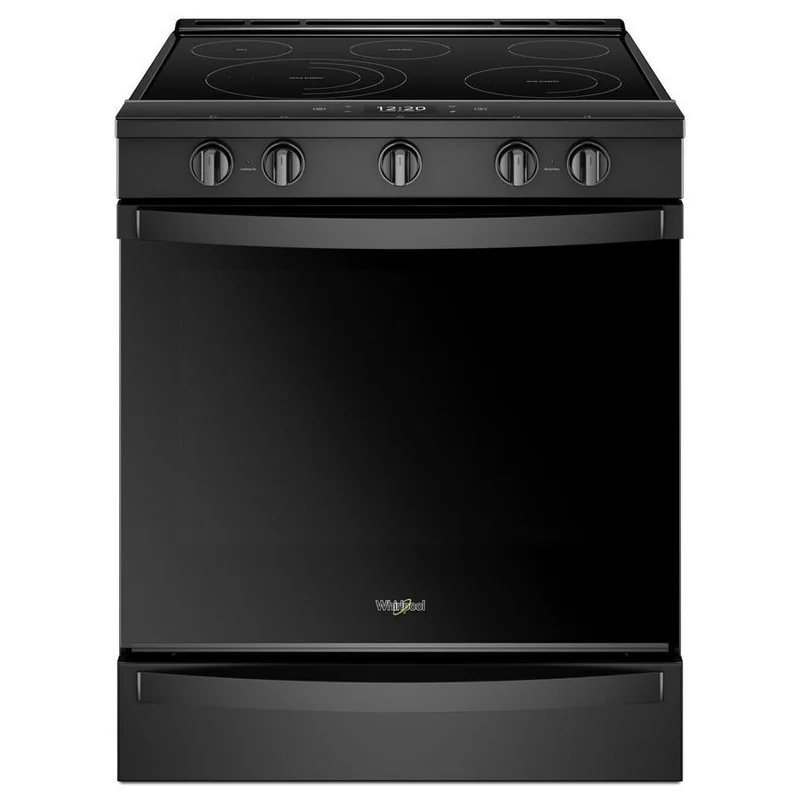 Whirlpool - 6.4 cu. ft Electric Range in Black - YWEE750H0HB Black