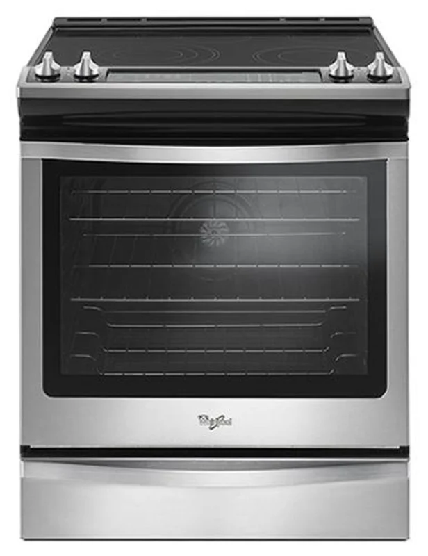 Whirlpool - 6.4 cu. ft Electric Range in Stainless - YWEE745H0FS Stainless
