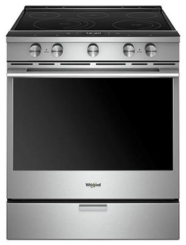 Whirlpool - 6.4 cu. ft Electric Range in Stainless - YWEEA25H0HZ Stainless
