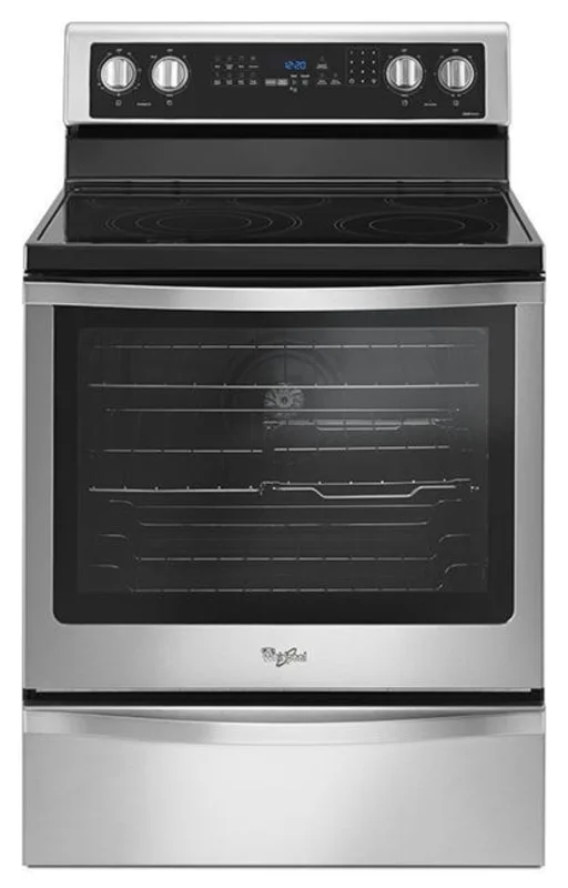 Whirlpool - 6.4 cu. ft Electric Range in Stainless - YWFE745H0FS Stainless