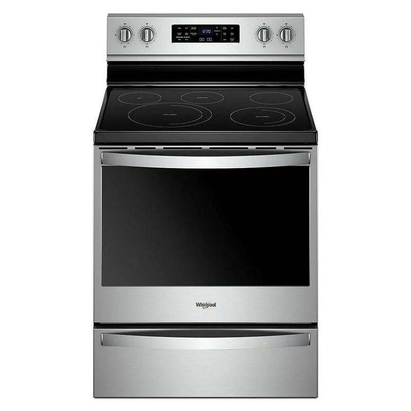 Whirlpool - 6.4 cu. ft Electric Range in Stainless - YWFE775H0HZ Stainless