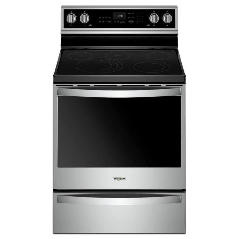 Whirlpool - 6.4 cu. ft Electric Range in Stainless - YWFE975H0HZ Stainless