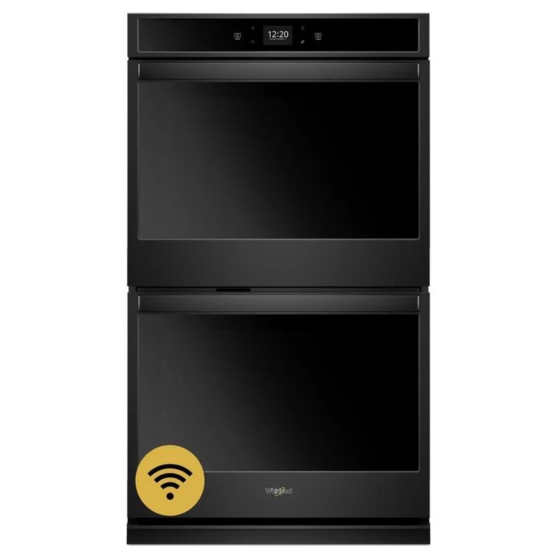 Whirlpool - 8.6 cu. ft Double Wall Oven in Black - WOD51EC7HB Black