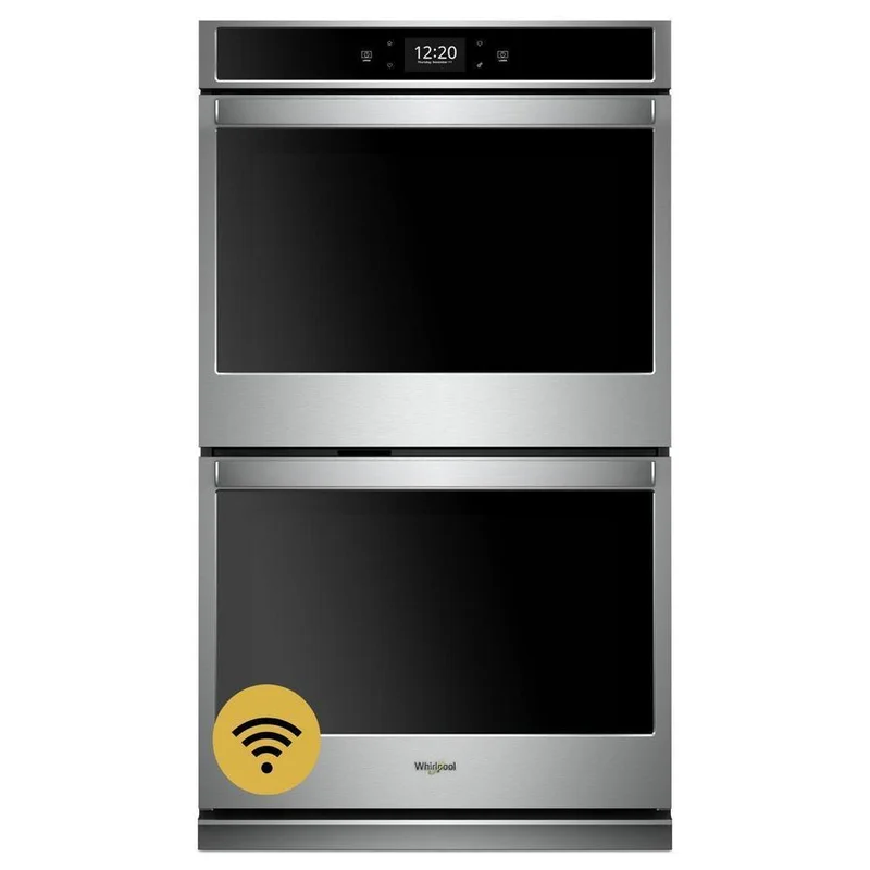 Whirlpool - 8.6 cu. ft Double Wall Oven in Stainless - WOD77EC7HS Stainless