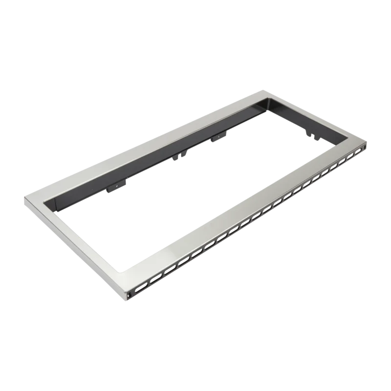 Whirlpool - Built-in Microwave Slim Trim Kit Accessory in Black Stainless - W11451308 Stainless