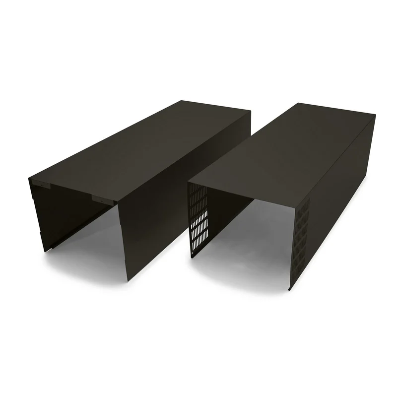 Whirlpool - Chimney Extension Kit Vent Accessory in Black Stainless - EXTKIT14HBS Black Stainless