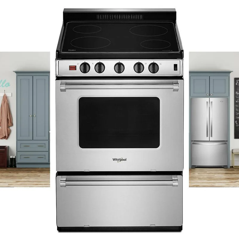 Whirlpool - cu. ft Electric Range in Stainless - YWFE50M4HS Stainless