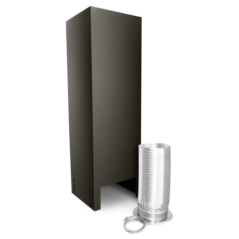 Whirlpool - Island Mount Chimney Extension Kit Accessory in Black Stainless - EXTKIT16ES Black Stainless