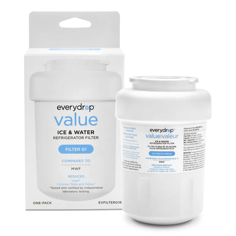 Whirlpool Refrigerator Water Filter G1 (compares to MWF) - EVFILTERG1B White