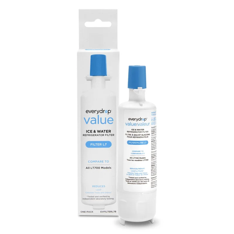 Whirlpool Refrigerator Water Filter L7 (compares to LG LT-700) - EVFILTERL7B White