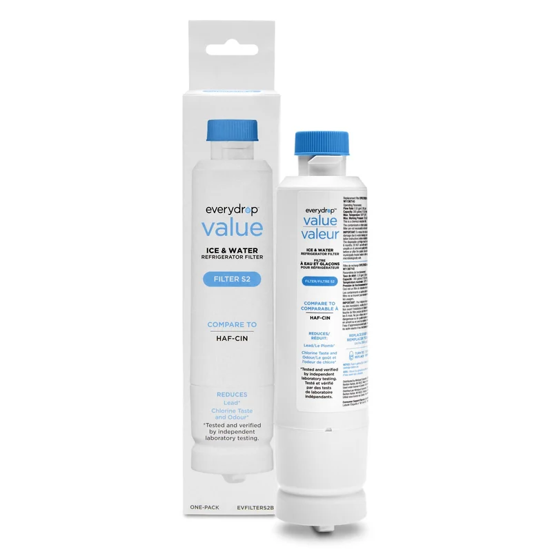 Whirlpool Refrigerator Water Filter S2 (compares to Samsung HAF-CIN) - EVFILTERS2B White