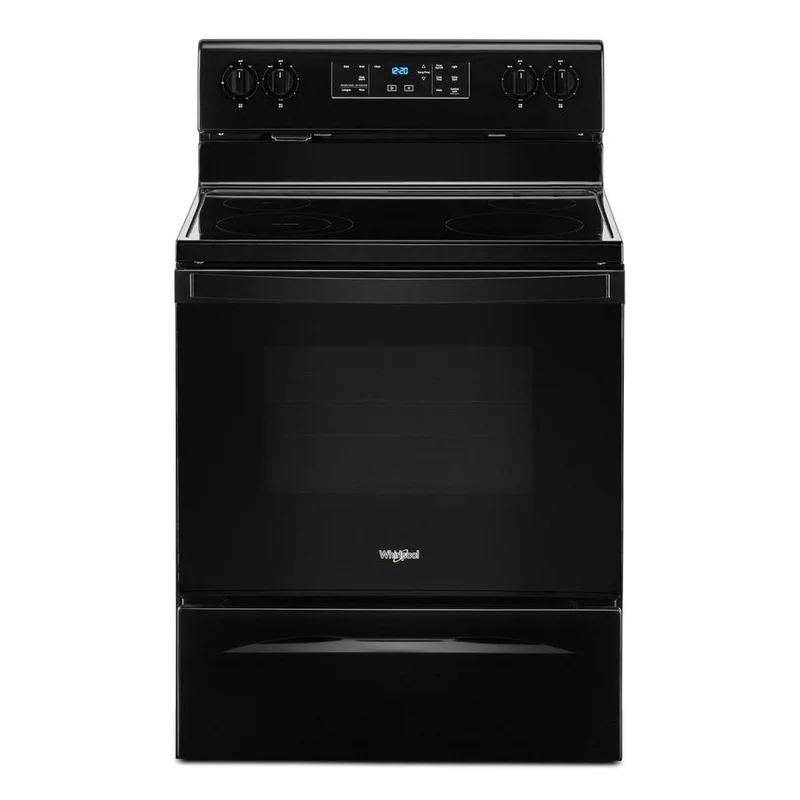 Whirlpoool - 5.3 cu. ft Electric Range in Black - YWFE515S0JB Black