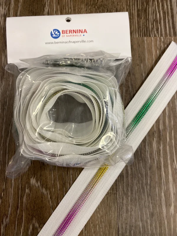 White Rainbow Zipper