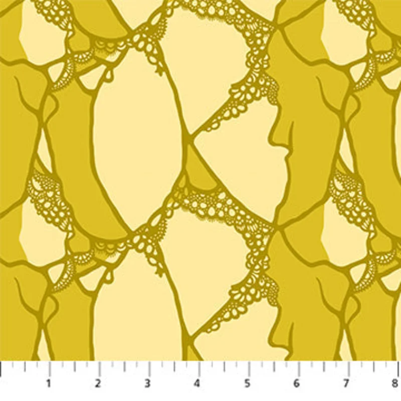 Wild Abandon: Entangled- Gold (1/4 Yard)