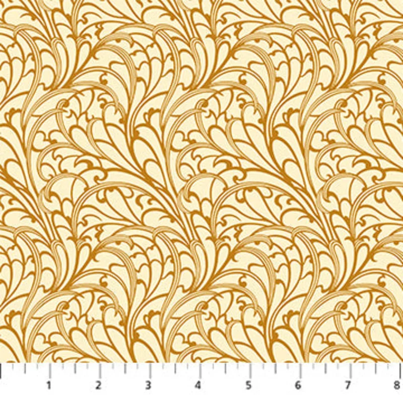 Wild Abandon: Passing Fancy- Gold (1/4 Yard)