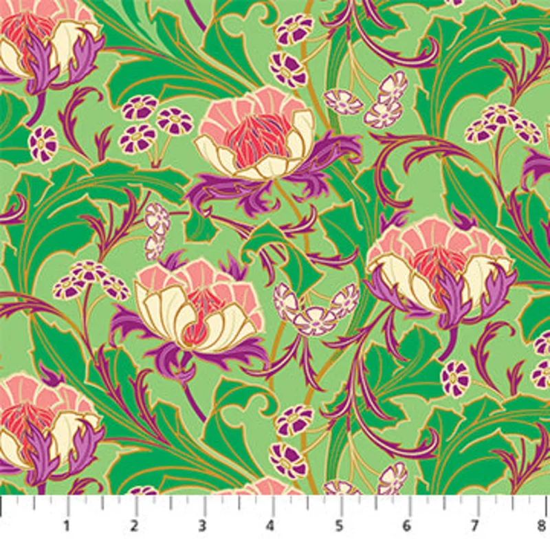 Wild Abandon: Wanderlust- Aqua (1/4 Yard)
