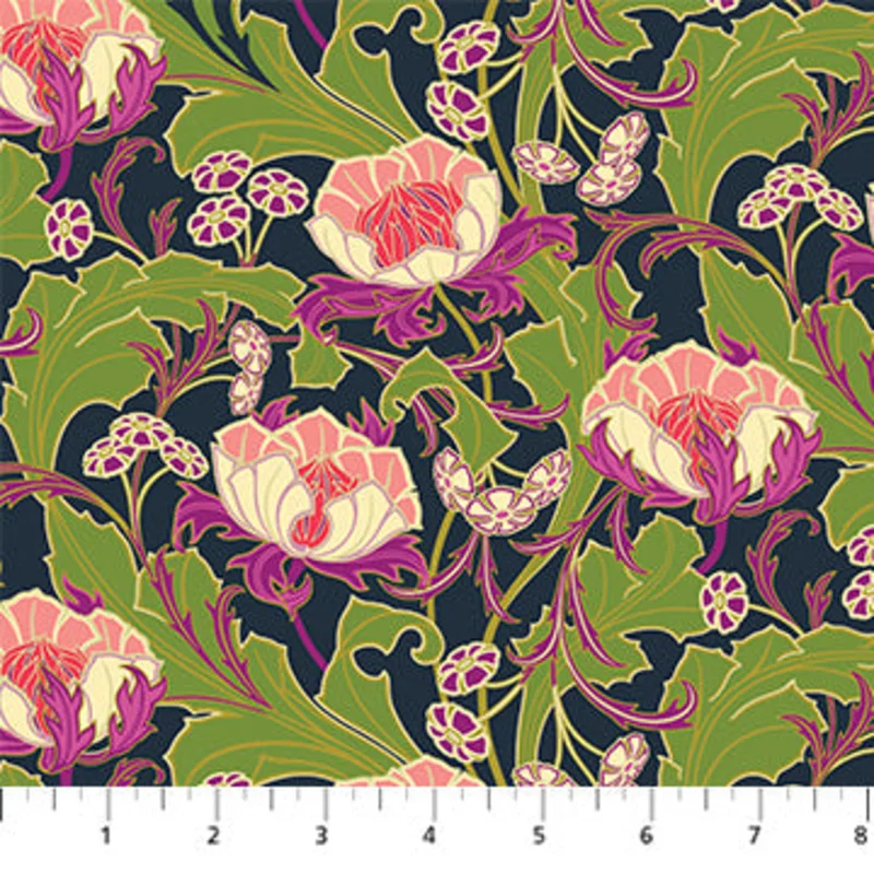 Wild Abandon: Wanderlust- Midnight (1/4 Yard)
