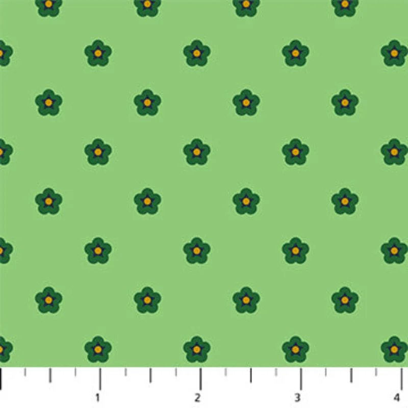 Wild Abandon: Whimsy- Aqua (1/4 Yard)