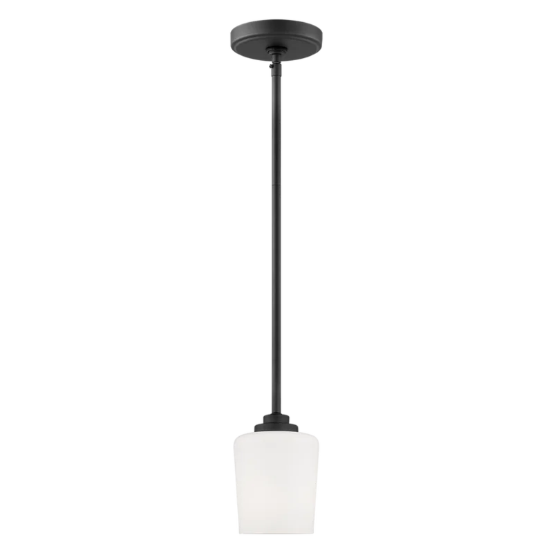 Windom One Light Mini-Pendant, Midnight Black