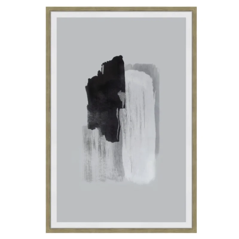 Wisdom 1 Abstract Ink Print Wall Dcor, 31.5"W x 1.25"D x 47.25"H