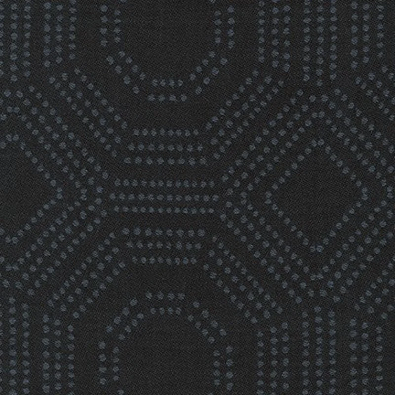 Wishwell: Loire Valley Jacquards- Black (1/4 Yard)