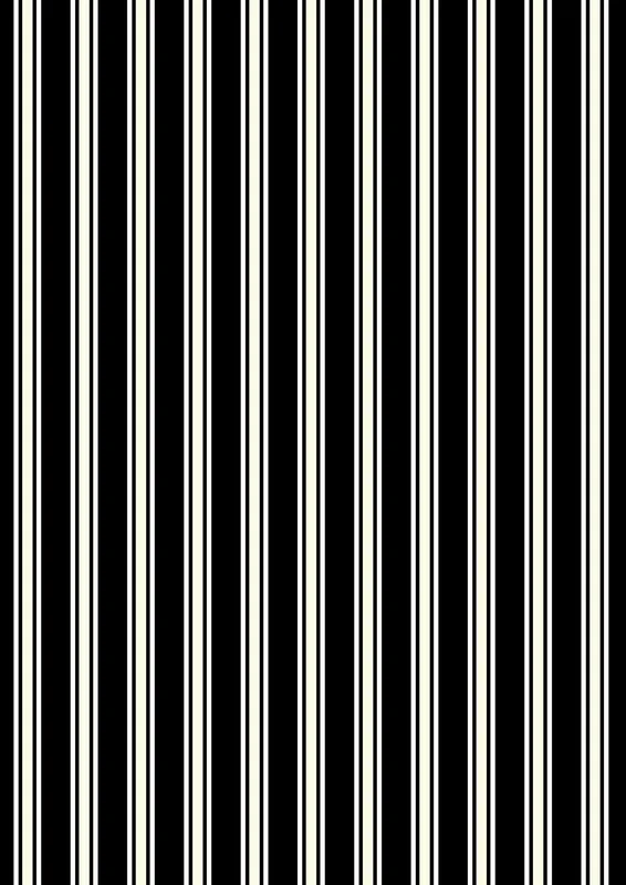 WITCHY WOODS: Terrifying Ticking Stripe-Black Glow-in-the-Dark (1/4 Yard)