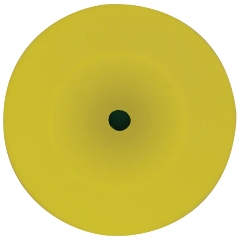Wizards 8" Foam Cut Yellow Buffing Pad #11204