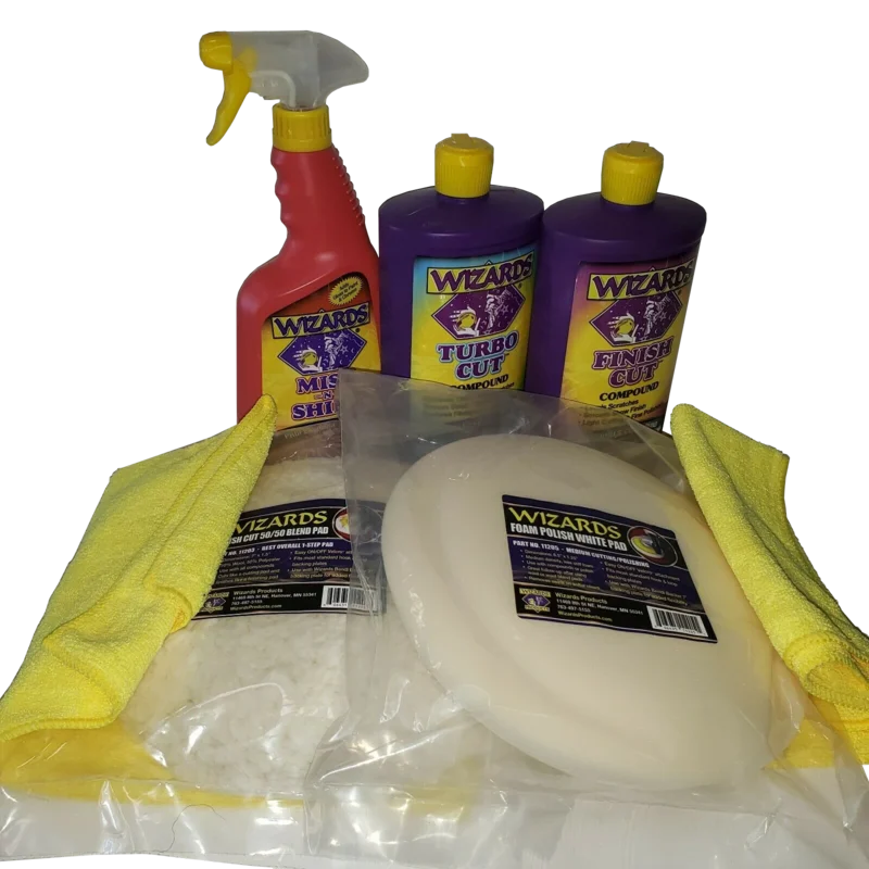 Wizards Buffing & Polishing Kit 1Kit - Part# 11040, 11044, 11203, 11205, 01214