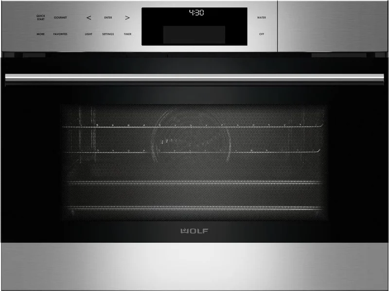 Wolf - 1.8 cu. ft Steam Wall Oven in Stainless - CSO24TE/S/TH Stainless