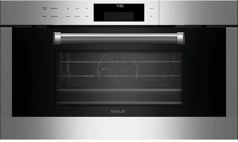 Wolf - 1.8 cu. ft Steam Wall Oven in Stainless - CSO30PE/S/PH Stainless