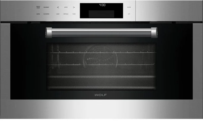 Wolf - 1.8 cu. ft Steam Wall Oven in Stainless (Premium Floor Model) - CSO30PM/S/PH Stainless (Premium Floor Model)