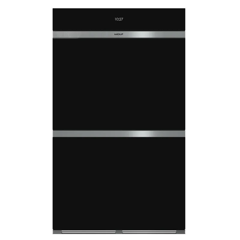 Wolf - 10.2 cu. ft Double Wall Oven in Black - DO30CM/B Black