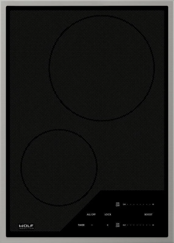 Wolf - 15 inch wide Induction Cooktop in Stainless - CI152TF/S Stainless