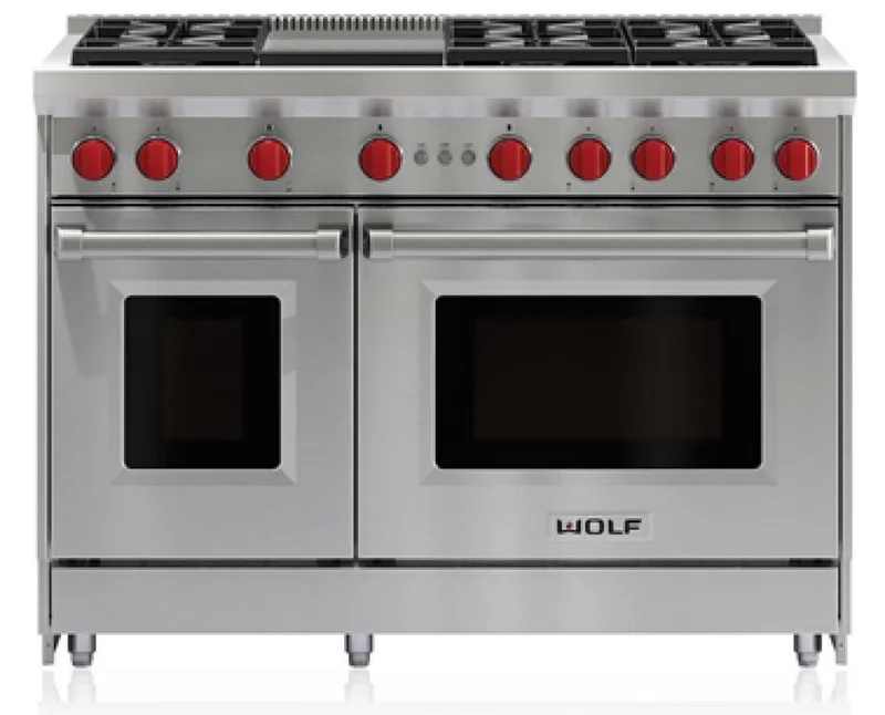 Wolf - 2.5 cu. ft Gas Range in Stainless - GR486G Stainless