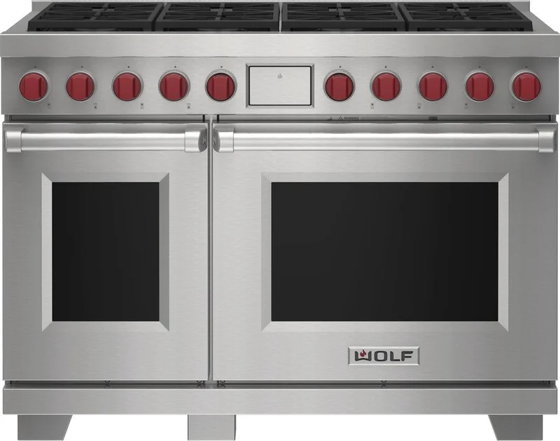 Wolf - 2.7 cu. ft Dual Fuel Range in Stainless - DF48850/S/P Stainless
