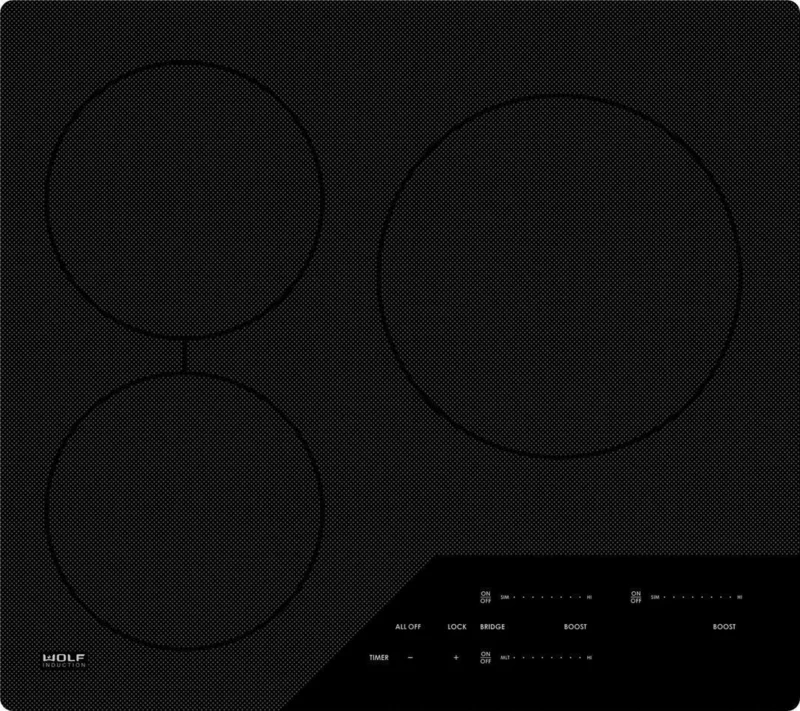 Wolf - 23.625 inch wide Induction Cooktop in Black - CI243C/B Black
