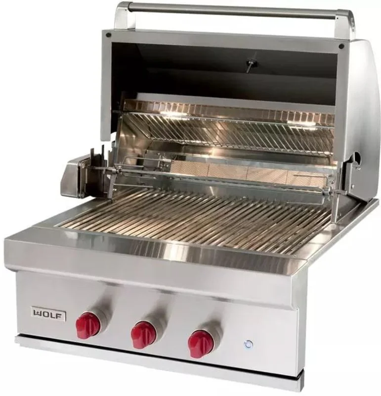 Wolf - 3 Burner Gas BBQ in Stainless - OG30-LP Stainless