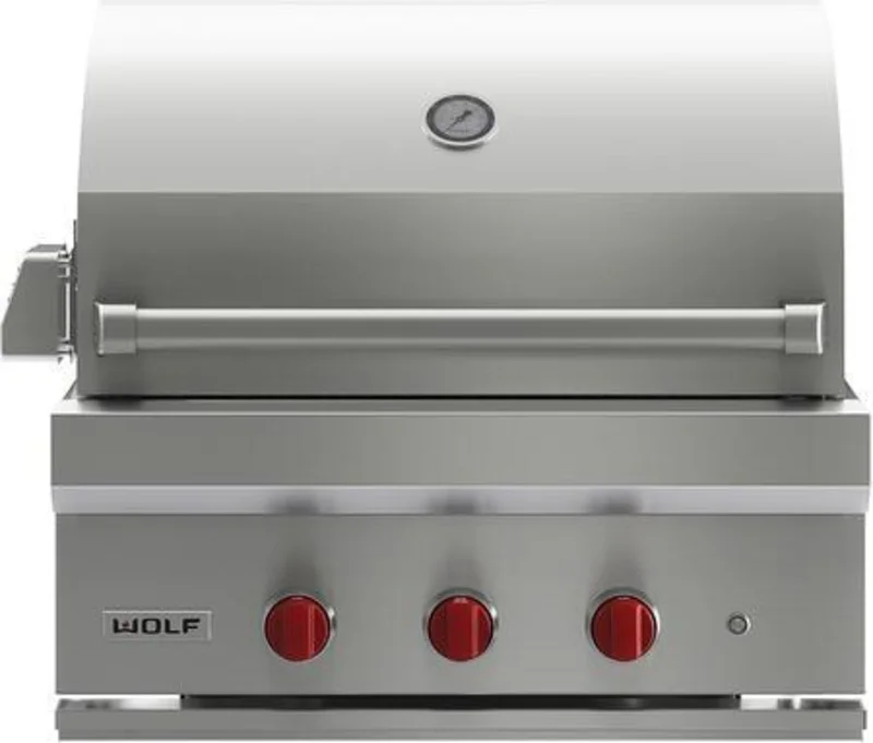 Wolf - 3 Burner Gas BBQ in Stainless - OG30 Stainless