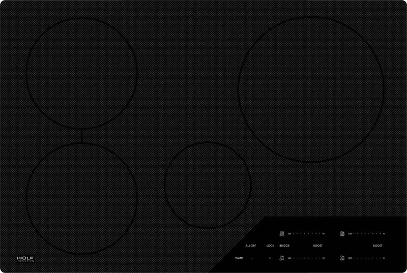 Wolf - 30 inch wide Induction Cooktop in Black - CI304C/B Black