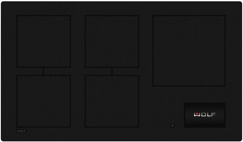 Wolf - 36 Inch Induction Cooktop in Black - CI36560C/B Black