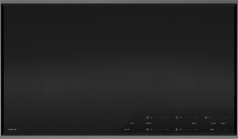 Wolf - 36 inch wide Electric Cooktop in Black - CE365T/S Black
