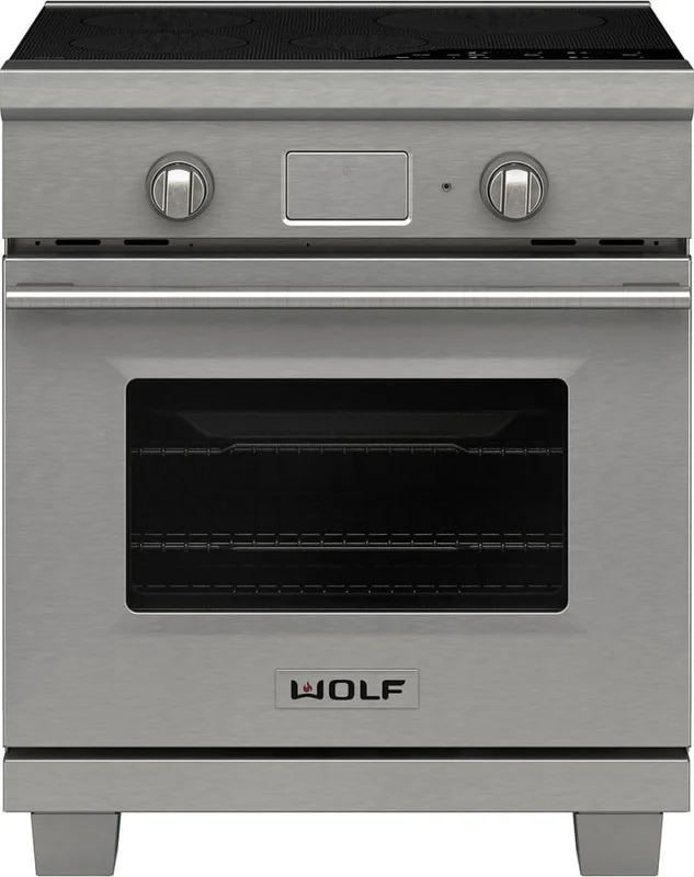 Wolf - 4.5 cu. ft Induction Range in Stainless - IR304TE/S/TH Stainless