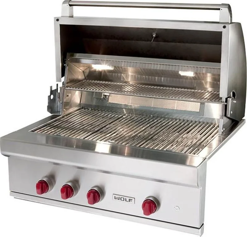 Wolf - 4 Burner Gas BBQ in Stainless - OG36 Stainless