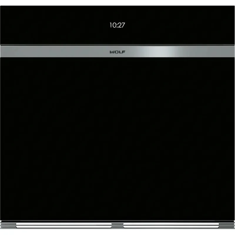 Wolf - 5.1 cu. ft Single Wall Oven in Black - SO3050CM/B Black