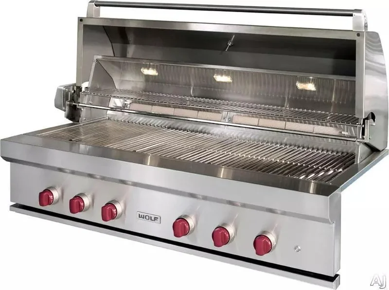 Wolf - 6 Burner Gas BBQ in Stainless - OG54-LP Stainless