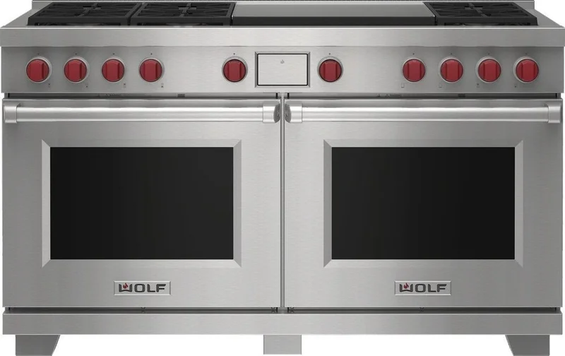 Wolf - 9 cu. ft Dual Fuel Range in Stainless - DF60650DG/S/P Stainless