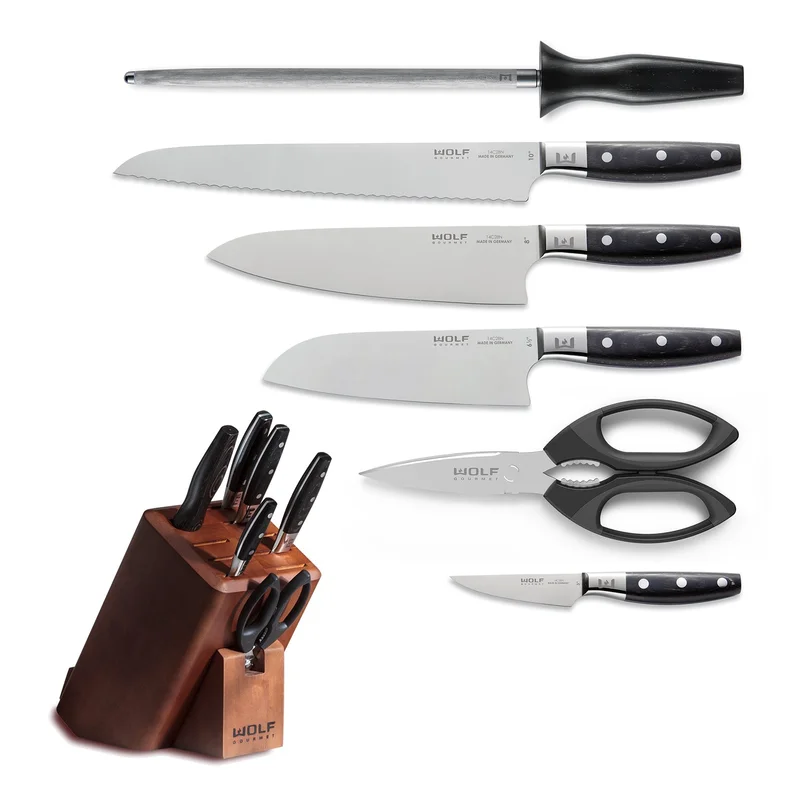 Wolf - Gourmet 7 Piece Cutlery Set in Stainless - WGCU100S Stainless
