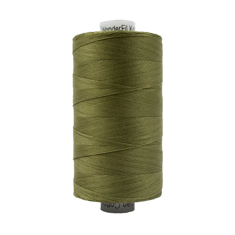 WonderFil KONFETTI: 50wt Cotton 1094yd-Avocado Green 703