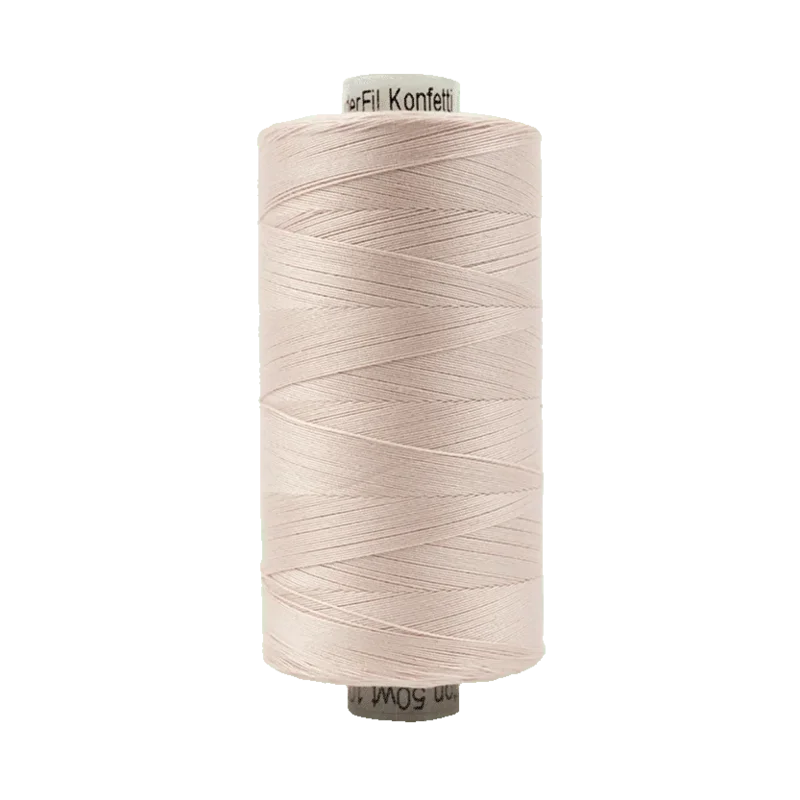WonderFil KONFETTI: 50wt Cotton 1094yd-Baby Pink 303